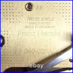 Vintage 1970 Howard Miller Mantel Clock Hermle 340-020A Chimes Works