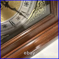 Vintage 1970 Howard Miller Mantel Clock Hermle 340-020A Chimes Works Vintage 1970 Howard Miller Mantel Clock Hermle 340-020A Chimes Works
