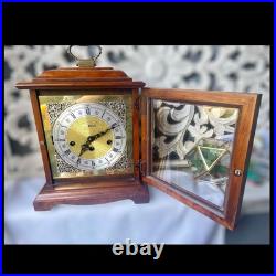 Vintage 1970s Howard Miller Graham Bracket Mantel Clock Westminster Chime