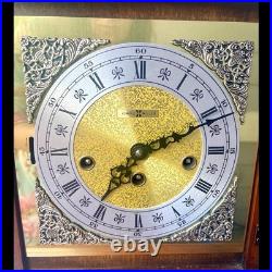 Vintage 1970s Howard Miller Graham Bracket Mantel Clock Westminster Chime