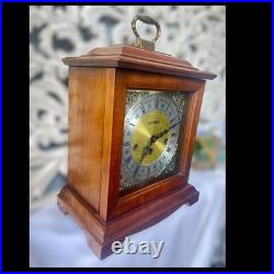 Vintage 1970s Howard Miller Graham Bracket Mantel Clock Westminster Chime