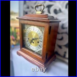 Vintage 1970s Howard Miller Graham Bracket Mantel Clock Westminster Chime
