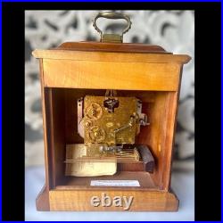 Vintage 1970s Howard Miller Graham Bracket Mantel Clock Westminster Chime
