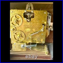 Vintage 1970s Howard Miller Graham Bracket Mantel Clock Westminster Chime