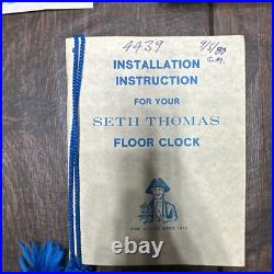 Vintage 1980 Seth Thomas Grandfather Clock Talley Industries Company Vintage 1980 Seth Thomas Grandfather Clock Talley Industries Company