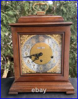 Vintage 1985 Howard Miller Mantle Bracket Chime Clock Quarter Hour Strike VIDEO