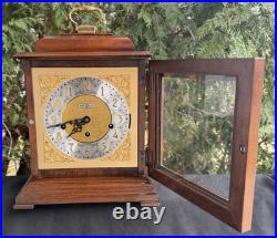 Vintage 1985 Howard Miller Mantle Bracket Chime Clock Quarter Hour Strike VIDEO