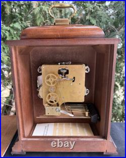 Vintage 1985 Howard Miller Mantle Bracket Chime Clock Quarter Hour Strike VIDEO