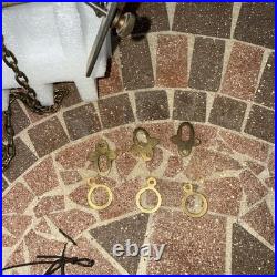 Vintage 50s MAUTHE Large Plate Westminster Chime Grandfather Clock MOVEMENT Part