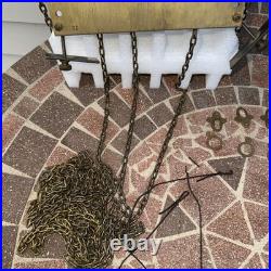 Vintage 50s MAUTHE Large Plate Westminster Chime Grandfather Clock MOVEMENT Part