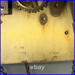 Vintage 50s MAUTHE Large Plate Westminster Chime Grandfather Clock MOVEMENT Part