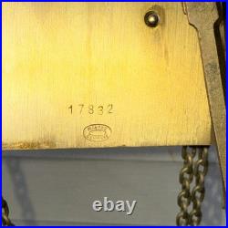 Vintage 50s MAUTHE Large Plate Westminster Chime Grandfather Clock MOVEMENT Part