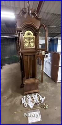Vintage 7ft Grandfather Clock 8-Day Westminster Chime, Complete Estate Find