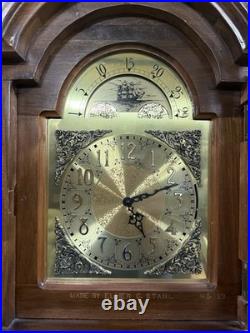 Vintage 7ft Grandfather Clock 8-Day Westminster Chime, Complete Estate Find
