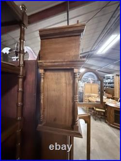 Vintage 7ft Grandfather Clock 8-Day Westminster Chime, Complete Estate Find