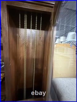 Vintage 7ft Grandfather Clock 8-Day Westminster Chime, Complete Estate Find