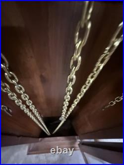 Vintage 7ft Grandfather Clock 8-Day Westminster Chime, Complete Estate Find
