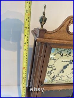 Vintage 8 Day Daneker Pillar & Scroll Mantle Westminster Chime Clock