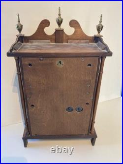 Vintage 8 Day Daneker Pillar & Scroll Mantle Westminster Chime Clock