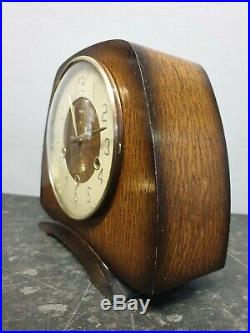 Vintage 8 Day Westminster Chiming Mantle Clock with Floating Balance