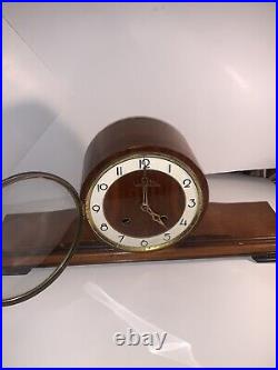 Vintage ART DECO Vedette V France WESTMINSTER CHIME Wall Mantle Clock