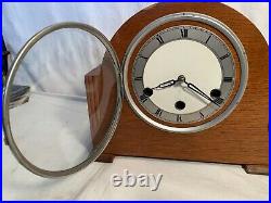 Vintage ART DECO Vedette V France WESTMINSTER CHIME Wall Mantle Clock 8 day