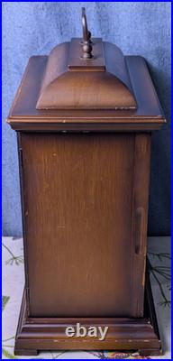 Vintage Alfry 12 Wood Mantel Clock Mechanical Windup Chime West Germany Tested