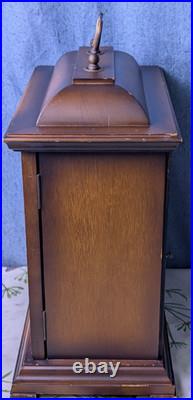 Vintage Alfry 12 Wood Mantel Clock Mechanical Windup Chime West Germany Tested