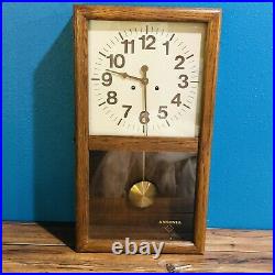 Vintage Ansonia Hanging Chime Clock 1970s Pendulum Hermle Movements 77 13x24