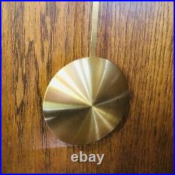 Vintage Ansonia Hanging Chime Clock 1970s Pendulum Hermle Movements 77 13x24