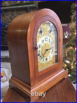 Vintage Antique 1918 Waterbury #503 Westminster Chime Mantel Clock