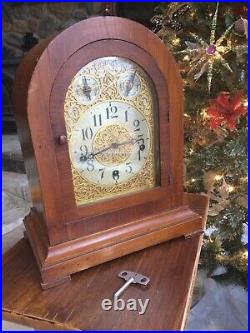 Vintage Antique 1918 Waterbury #503 Westminster Chime Mantel Clock