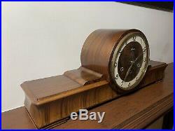 Vintage /Antique Mauthe Mantle Clock, With Walnut Case, Westminster Chime