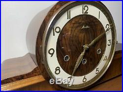 Vintage /Antique Mauthe Mantle Clock, With Walnut Case, Westminster Chime