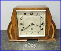 Vintage Art Deco 8 Day Westminster Chiming Mantle Clock