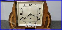 Vintage Art Deco 8 Day Westminster Chiming Mantle Clock