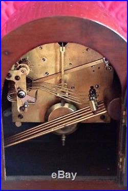 Vintage Art Deco German'Times Money' 10-Day Mantel Clock with Westminster Chime