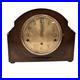 Vintage Art Deco Oak Cased Westminster Chime Mantel Clock Solid Heavy READ