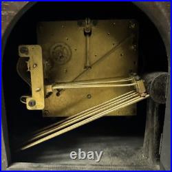 Vintage Art Deco Oak Cased Westminster Chime Mantel Clock Solid Heavy READ
