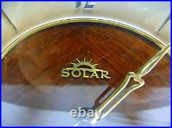 Vintage Art Deco Solar Mantel German Westminster chime Clock