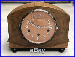 Vintage Art Deco Westminster Chime Mantle Clock