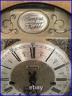 Vintage BULOVA Tempus Fugit Westminster Chime Mantle Clock with Key (340-020)