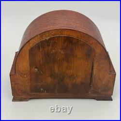 Vintage Bentima Oak Mantel Clock Perivale 8 Day Westminster Chime Serviced