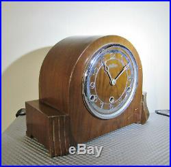 Vintage Bentima three train Westminster Chimes Mantel clock