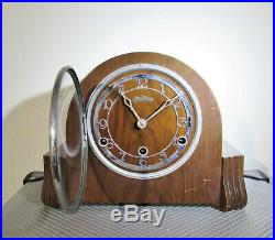 Vintage Bentima three train Westminster Chimes Mantel clock