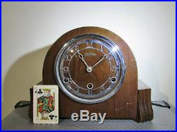 Vintage Bentima three train Westminster Chimes Mantel clock