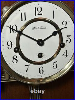 Vintage Black Forest German Westminster Chime Wall Clock Like Howard Miller