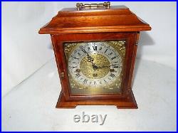 Vintage Bracket Clock, Franz Hermle 340-020 Westminster Chimes Movement. Working