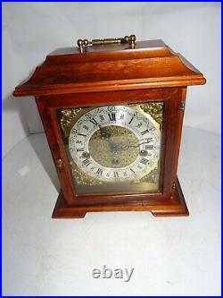 Vintage Bracket Clock, Franz Hermle 340-020 Westminster Chimes Movement. Working