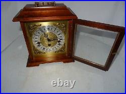 Vintage Bracket Clock, Franz Hermle 340-020 Westminster Chimes Movement. Working